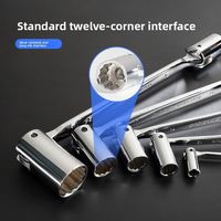Clé à douille articulée en L de 13 mm à 12 points pour tuyaux