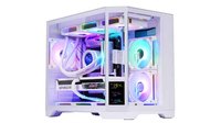 LY New Factory Lcd Gaming Computer Case 3 Glass Matx/ATX Motherboard case Venta caliente Rgb Fans Gaming case con pantalla