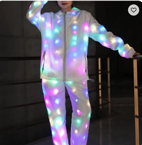 Abbigliamento da ballo LED all'ingrosso <span class=keywords><strong>in</strong></span> abiti luminosi colorati costumi <span class=keywords><strong>di</strong></span> illuminazione a LED Flash Dance Wear per uomini e <span class=keywords><strong>donne</strong></span> - Product Image 2