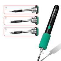 Fer à souder sans fil Type-C 650 mAh à chauffe rapide, température variable, stylo de soudage portable pour réparation électronique DIY et usage domestique