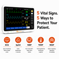 Appareils de surveillance vétérinaire à écran tactile OliveVet, ECG, SpO2, NIBP, Resp, moniteur multiparamètres portable pour animaux, moniteur de signes vitaux cliniques