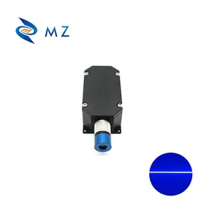 Penjualan terlaris stabilitas tinggi pemfokusan dapat disesuaikan 450nm 1.6W 1600mW lensa Powell tingkat industri modul Diode Laser garis biru
