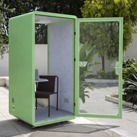 PYinC |   Cabines insonorisées vertes, cabines téléphoniques et pods de bureau adaptés aux appels individuels, mobiles et fixables