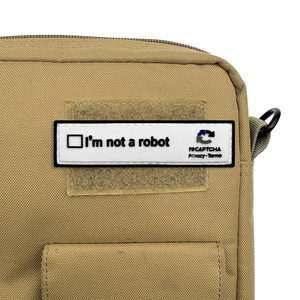 Pronto per la spedizione, non <span class=keywords><strong>sono</strong></span> un robot. Patch in PVC 3D Personalizzabile, Adatto per Zaini Tattici e Giubbotti - Product Image 3