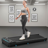 Tapis de marche ultra-plat et silencieux sous le bureau, moteur sans balais, équipement de fitness pour la maison et le bureau avec télécommande