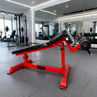 Équipement de fitness commercial pour salle de sport, banc inclinable réglable pour l'entraînement des bras, des jambes et du dos