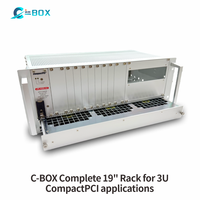 C-BOX ZSTC C-BOX . Support EuropacPRO 19 pouces pour joint textile, type F, avec trous pour poignée, 4U, 3+1U, 24564-298