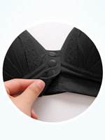 Soutien-gorge d'été sans armatures à fermeture avant pour femmes âgées, respirant en maille, soutien-gorge d'allaitement fin à dos en U, bretelles larges, confortable pour le quotidien