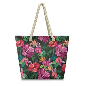 Bolso de mano de mujer para el mejor regalo POD Drop Ship cuerda de cáñamo bolso de compras impermeable versátil bolso de hombro para mujer 68 - Product Image 3