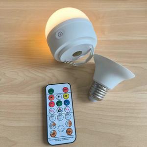 Bombilla LED Recargable por USB E26 E27, Bombilla LED RGB Portátil con Control Remoto, Bombilla Magnética para Emergencias, Camping y Armarios - Product Image 6