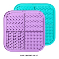 Tapis à lécher pour chien et chat avec ventouses, jouet anti-anxiété pour alimentation lente, garde l'animal occupé, pour beurre de cacahuète, fournitures d'alimentation pour animaux de compagnie