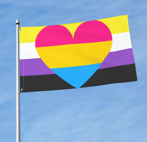 Bandera de Orgullo No <span class=keywords><strong>Binario</strong></span>, Genderqueer, <span class=keywords><strong>Pansexual</strong></span> de 3x5 Pies, Decoración para Fiestas de Bienvenida al Aire Libre - Product Image 2