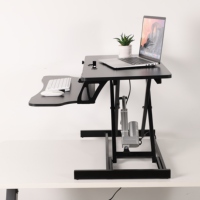 Bureau de travail pliable et réglable en hauteur pour PC, bureau assis-debout, rehausseur de table