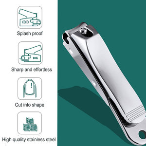 Ensemble de coupe-ongles droits en acier inoxydable avec pince à cuticules, kit de manucure et pédicure pour le soin des ongles des doigts et des orteils - Product Image 4