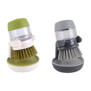 Kitchen Dish Cleaning Brushes Automatic Soap Liquid Adding Pot Brush Strong Decontamination Brushes for Kitchen Accessories