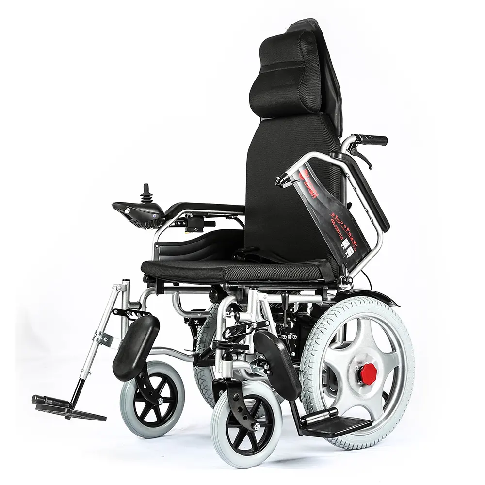 Silla de ruedas eléctrica profesional para adultos, cómoda, reclinable, energía médica