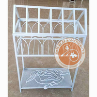 Support de plante antique en fer massif, grand support de pot de fleurs pour jardin, décoration extérieure pour cour