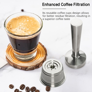 1 Pod 1 Tamper Wareset แคปซูลรีฟิลใช้งานร่วมกับ Caffitaly <span class=keywords><strong>Tchibo</strong></span> Cafissimo เครื่องชงกาแฟถ้วยฝักกาแฟแบบใช้ซ้ําได้ - Product Image 3