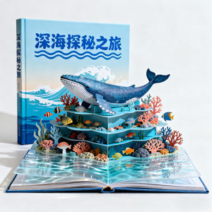 कस्टम गोल्ड फॉइल लोगो हार्ड कवर 3 डी पॉपअप बुक सस्ते कस्टम हार्डकवर किड्स बुक प्रिंटिंग - Product Image 3