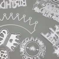 Scrapbooking coltello compleanno metallo taglio muore carta goffratura Stencil Scrapbooking biglietto di auguri fai da te artigianato Die tagli