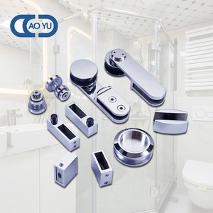 Chất Lượng Cao Thép Không Gỉ Kính Không Khung Cửa Trượt Phần Cứng Cửa Kính Phần Cứng Cho Phòng Tắm - Product Image 2