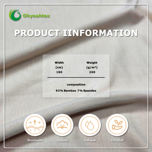 Tessuto <span class=keywords><strong>Jersey</strong></span> Ecologico 95% <span class=keywords><strong>Cotone</strong></span> 5% Spandex 40S in <span class=keywords><strong>Cotone</strong></span> Organico Pettinato per Magliette - Product Image 4