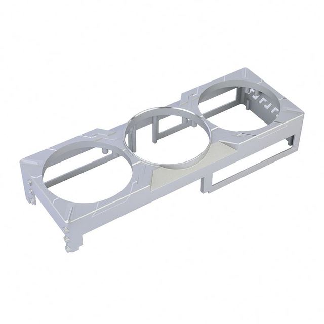 Custom Powder Coated Aluminum Mounting Bracket for GPU Vertical Installation and Inverter Power Module OEM Manufacturing Service