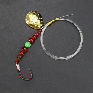 OEM 3 warna memancing <span class=keywords><strong>Walleye</strong></span> <span class=keywords><strong>Spinner</strong></span> Rig merah gurita kait pra-rig umpan untuk umpan memancing air tawar memancing air asin - Product Image 1