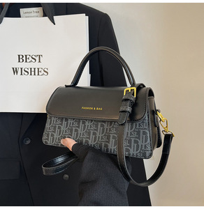 Mode à la mode Designer Double poignée réglable sac à main pour femmes nouveau sac à bandoulière rectangulaire pour dames - Product Image 1