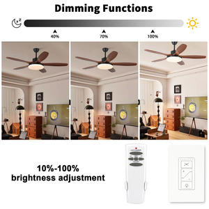 JF-068 + HD5 + miniR28 120ボルトワイヤレスコントロールスイッチユニバーサルウォールスイッチ調整可能風速レシーバーリモートスイッチ - Product Image 5