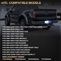 Nouvelle conception de feux de plaque d'immatriculation LED blancs et bleus pour Ford F150 F250 F350 F450 Super Duty Ranger Bronco Explorer, lampes de plaque d'immatriculation