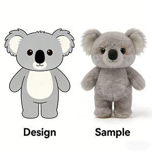Jouet en peluche personnalisé pour <span class=keywords><strong>chien</strong></span>, fabrication OEM, personnage de dessin animé en peluche, mascotte de <span class=keywords><strong>chien</strong></span> noir et gris doux, animal en peluche à partir d'un croquis - Product Image 2