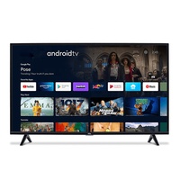 Téléviseur intelligent Android 65 pouces 55 pouces 4K ULED QLED rétroéclairé, boîtier noir, interface USB, utilisation à domicile et à l'hôtel, langue par défaut anglaise