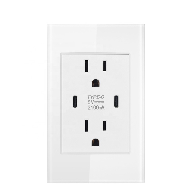 Usb Type c 2 Charging Plug Ports Home American Power Switches and Usb c Wall Socket