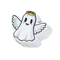 Pegatinas troqueladas láser holográficas de PVC de vinilo brillante personalizadas, adhesivo impermeable para exteriores, logotipo de empresa, etiquetas de señalización, diseño bonito