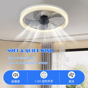 Ventilateur de plafond avec lampe certifié Zhongshan Lighting, moderne et simple, 110v, intensité réglable pour salle à manger - Product Image 3