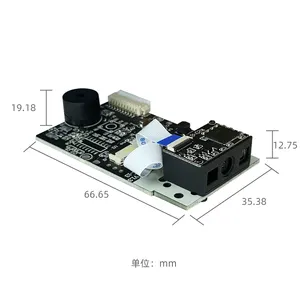 وحدة قارئ ماسح الرمز الشريطي, وحدة تثبيت موديل XT6603BM OEM ثابت جبل التلقائي للبرمجة QR كود 2D وعرة السيارات مسح الباركود الماسح الضوئي وحدة قارئ لآلة IOT