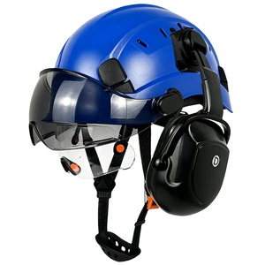 Casquette de travail réglable et légère en ABS, respirante, avec visière et protection des oreilles, système de suspension à 6 points - Product Image 1