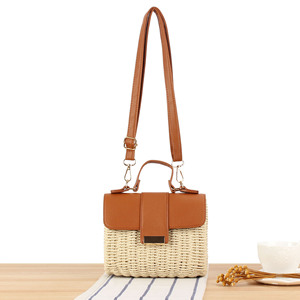 Crossbody bãi biển rơm Túi hàng đầu xử lý Satchel Túi phong bì Ví Vai Túi cho phụ nữ kỳ nghỉ - Product Image 2