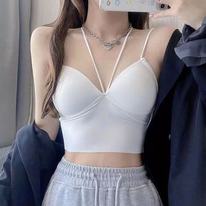 Chaleco sin espalda sexy para mujer, top moderno con diseño retorcido, chaleco sin mangas con corte para mujer, chaleco con <span class=keywords><strong>tirantes</strong></span> para mujer - Product Image 3