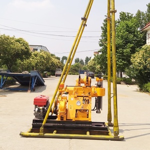 Machine de forage de carottage de sol, échantillonneur de roche, moteur diesel 22 CV, appareil de forage portable pour essais de sol, fonction SPT, 200 m en option - Product Image 1