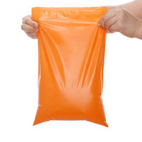 Kundenspezifisch bedruckte orangefarbene Poly-Mailer, orangefarbene Versandtaschen, Kuriertaschen, Versandtaschen, Flyer-Verpackungstaschen, Poly-Mailer-Tasche