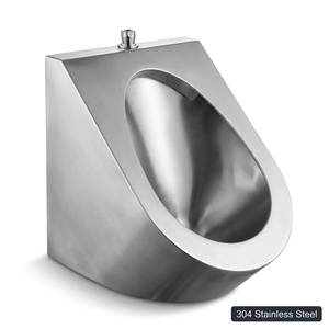 Urinario de Acero Inoxidable de Pared para Hombres, Moderno, de Fácil Limpieza, para Baños Públicos, Fabricación Profesional - Product Image 1