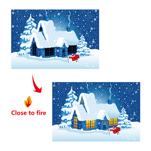 Sensible Intéressant Changeant Papier De Voeux Articles De Fête Faveurs Pour <span class=keywords><strong>Carte</strong></span> De Noël Changement De Couleur Cartes Thermiques Colorées - Product Image 2