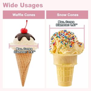 Rõ ràng Acrylic Ice Cream hộp hiển thị, chống bụi lưu trữ và hộp hiển thị cho Ice Cream cones - Product Image 3