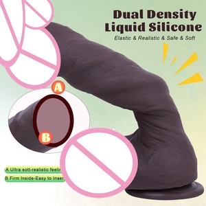 Silicone liquide Super énorme gode marron réaliste géant épais avec ventouse jouet sexuel adulte pour une utilisation extrême - Product Image 2
