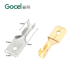 6.3mm nam Spade kết nối, 0.8mm Độ dày thiết bị đầu cuối Lug,DJ616-6.3 * 0.8A - Product Image 4