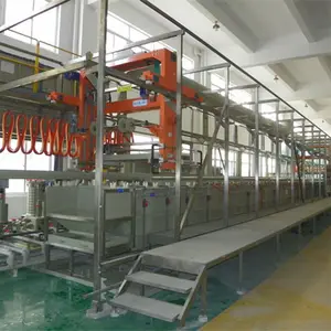 Manual Or Automatic Alkali Zinc Electroplating Production Line Automated Electroplating Equipment For Metal Parts