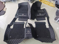 Tapis de sol en cuir 3D 5D sur mesure, imperméables, de luxe, 10 mm d'épaisseur, 5 pièces, pour Mercedes Benz Audi Tesla Tonghui, 2025