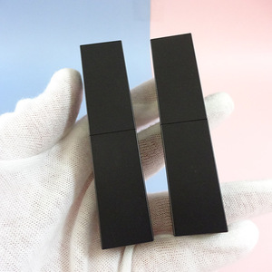 Black Matte Luxury <b>Plastic</b> Lipstick Tube with Screw Base 3-4g Capacity <b>Square</b> Empty Cosmetic Packaging <b>Container</b> - Product Image 2